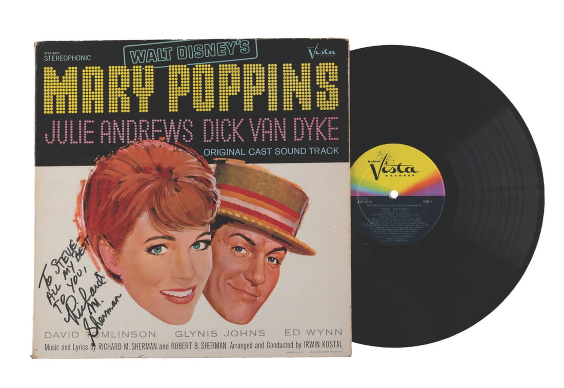 A Richard Sherman Signed "Mary Poppins" Soundtrack Album. (1 of 5)
