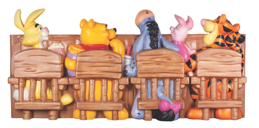 A Disney Store Winnie the Pooh & Friends Store Display Relief. (1 of 5)