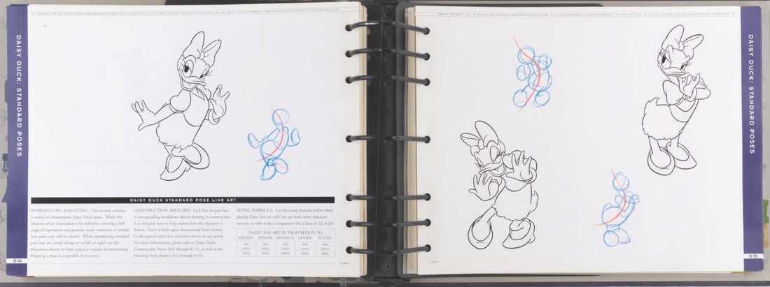 A "Disney Standard Character Guidebook." - 10
