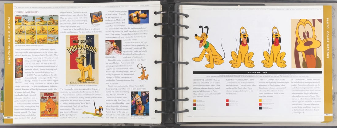 A "Disney Standard Character Guidebook." - 13