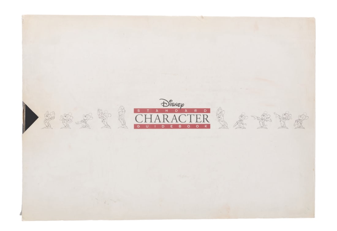 A "Disney Standard Character Guidebook.": (Disney, 1996) A rare copy of the in-house and licensee reference "Disney Standard Character Guidebook." Consisting of a spiral binder and 330 loose leaf pages and chapter dividers, the book provides 
