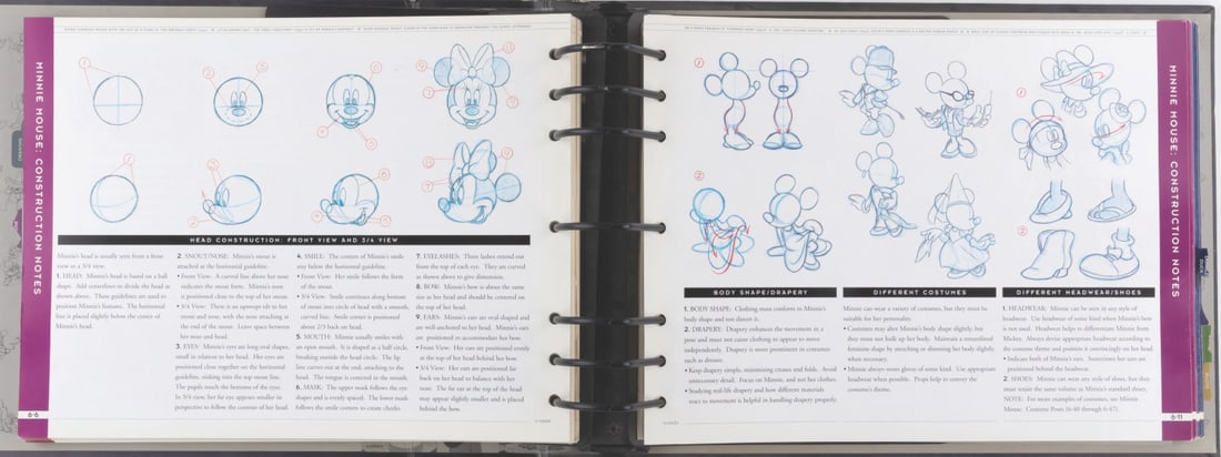 A "Disney Standard Character Guidebook." - 8