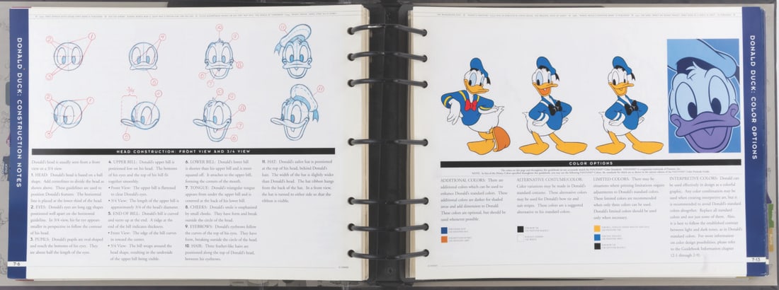 A "Disney Standard Character Guidebook." - 9