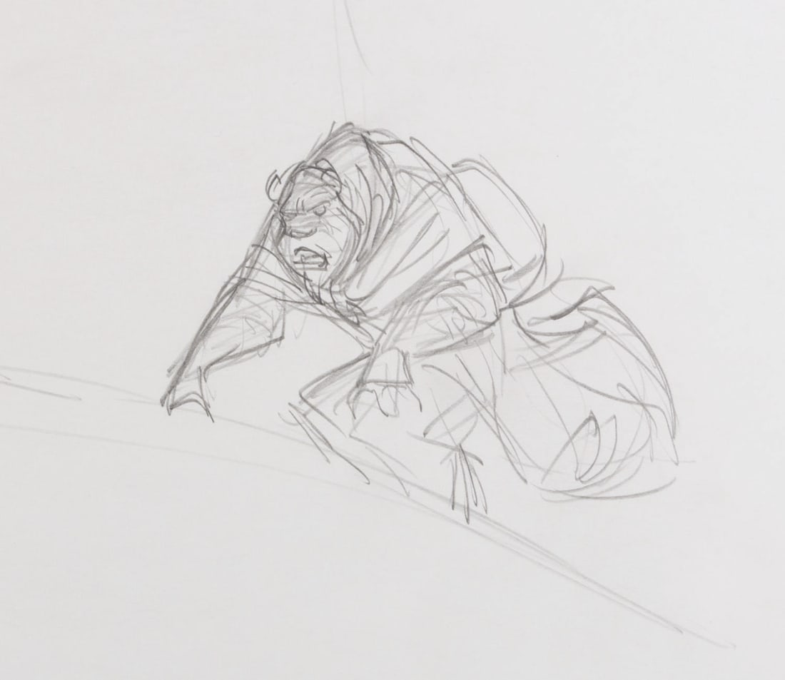 A "Beauty and the Beast" Original Development Drawing. (1 of 2)