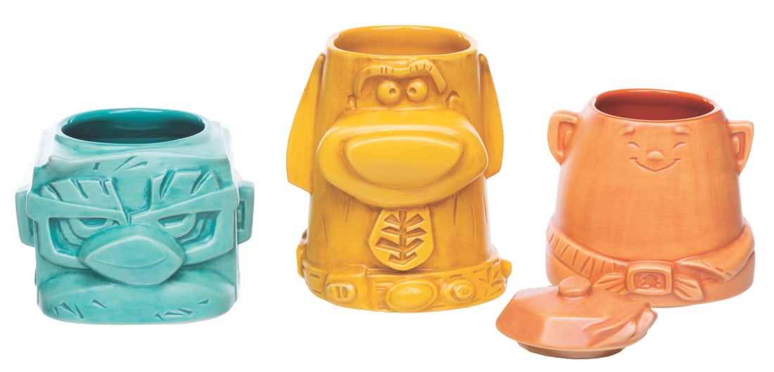 A Pixar's "Up" Stackable Tiki Mug Set. - 5