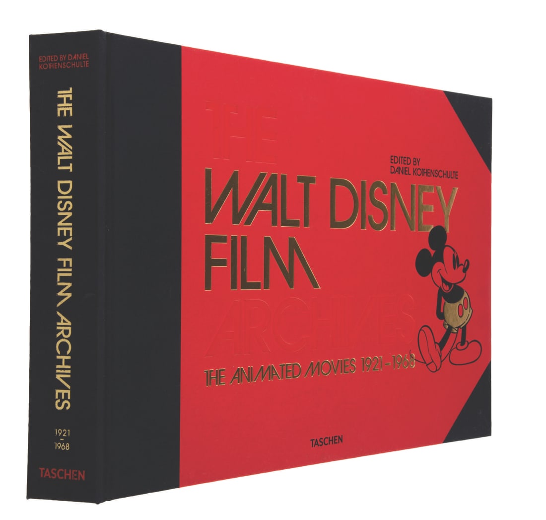 The Walt Disney Film Archives Book.: (Taschen, 2016) A hardcover The Walt Disney Film Archives: The Animated Movies 1921-1968 book. With 620 pages, the book includes story sketches, cel set-ups, and behind-the-scenes photos, profiling