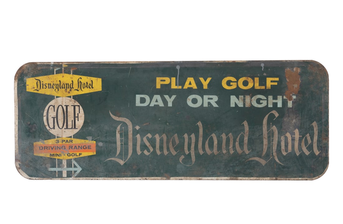 A Disneyland Hotel Golf Highway Sign. (1 of 1)