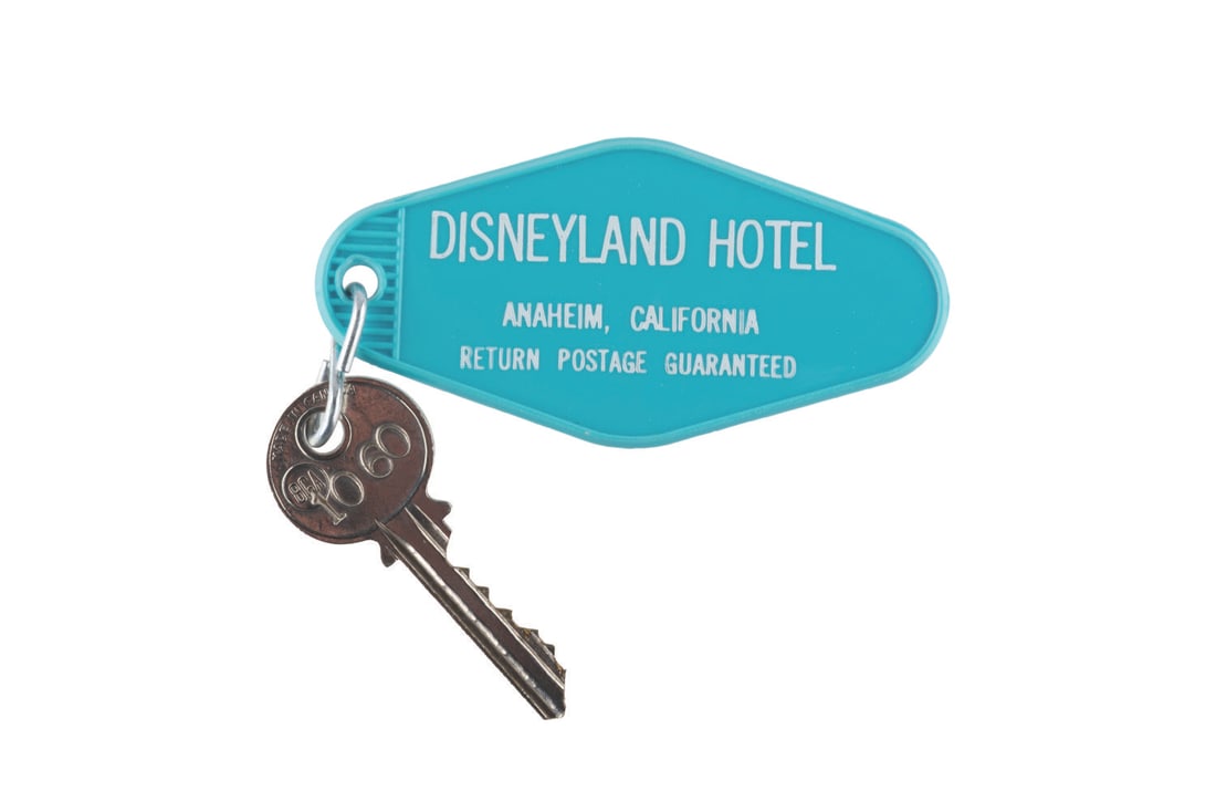 A Disneyland Hotel Key and Blue Fob. (1 of 3)