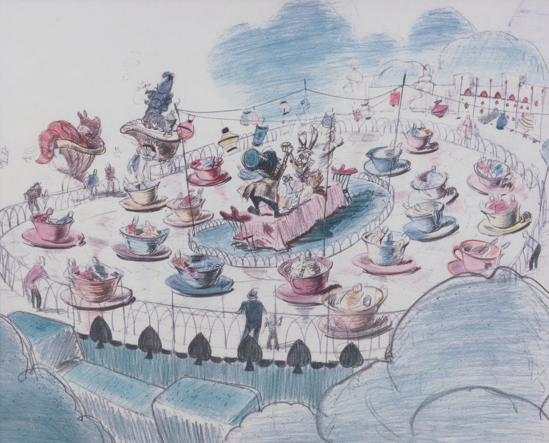 A Disneyland Hotel Mad Tea Party Framed Print. (1 of 3)