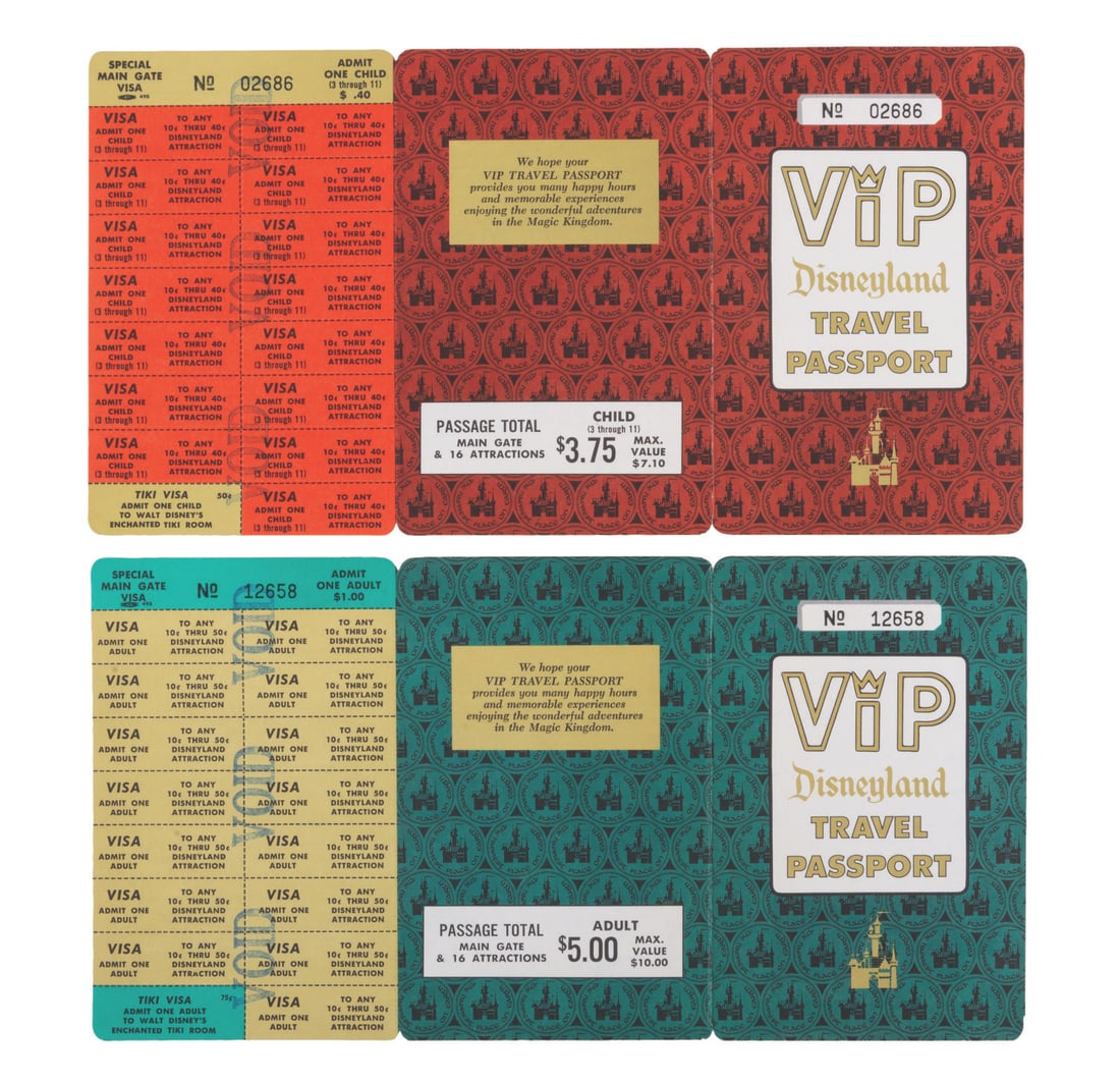 A Disneyland VIP Travel Passport Pair. (1 of 6)