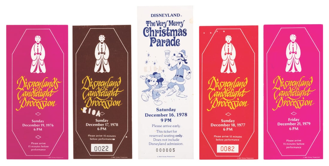 A Disneyland Candlelight Procession & Christmas Ticket Collection. (1 of 6)