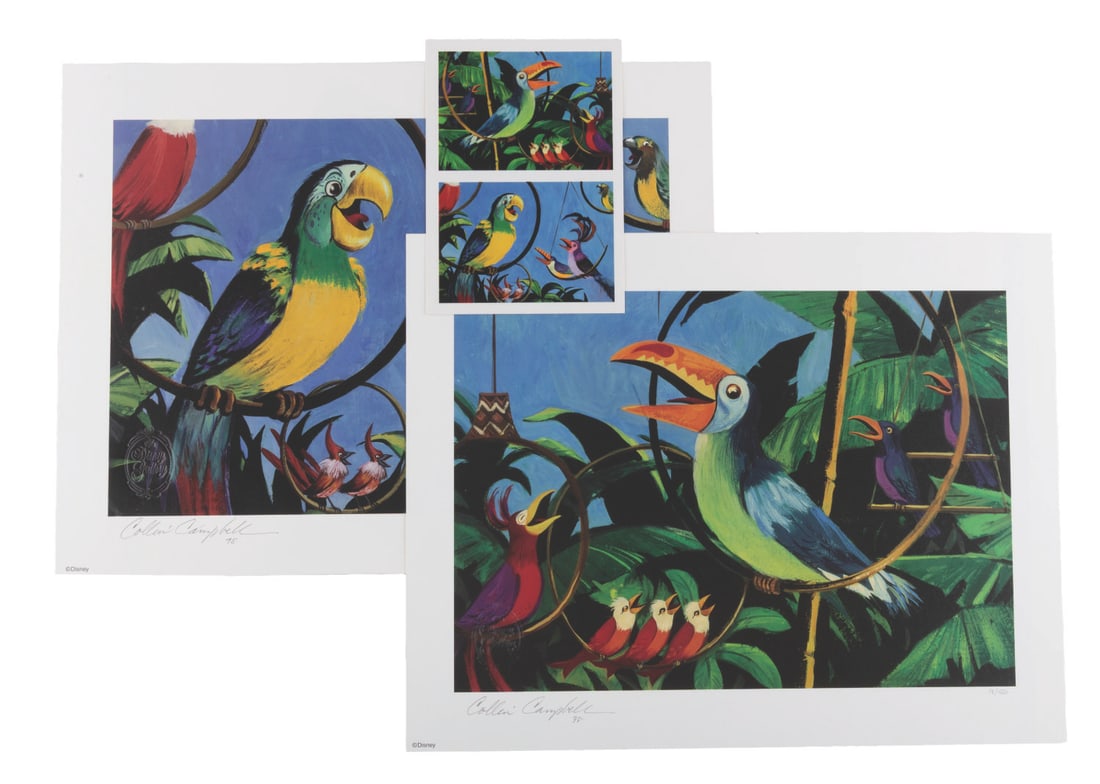 A Pair of Signed Enchanted Tiki Room Prints. (1 of 5)