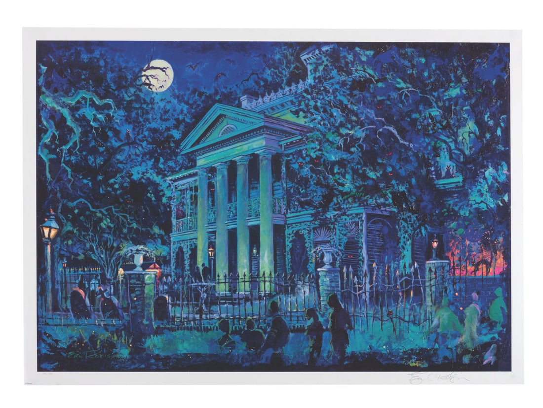 A Signed Haunted Mansion Limited Edition Print. (1 of 3)