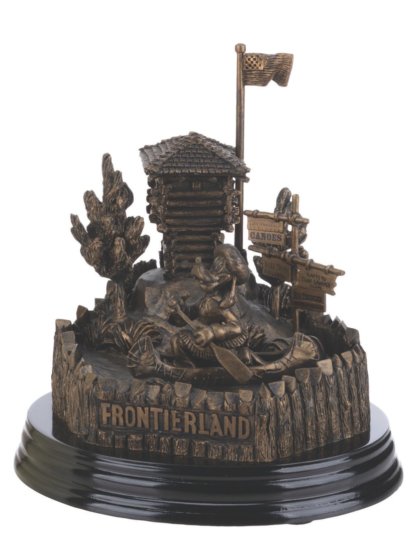 A Frontierland 50th Anniversary Figurine by Larry Nikolai. (1 of 9)