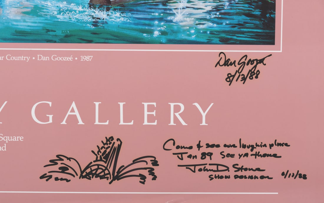 A Multi-Signed Splash Mountain Disney Gallery Poster. - 3