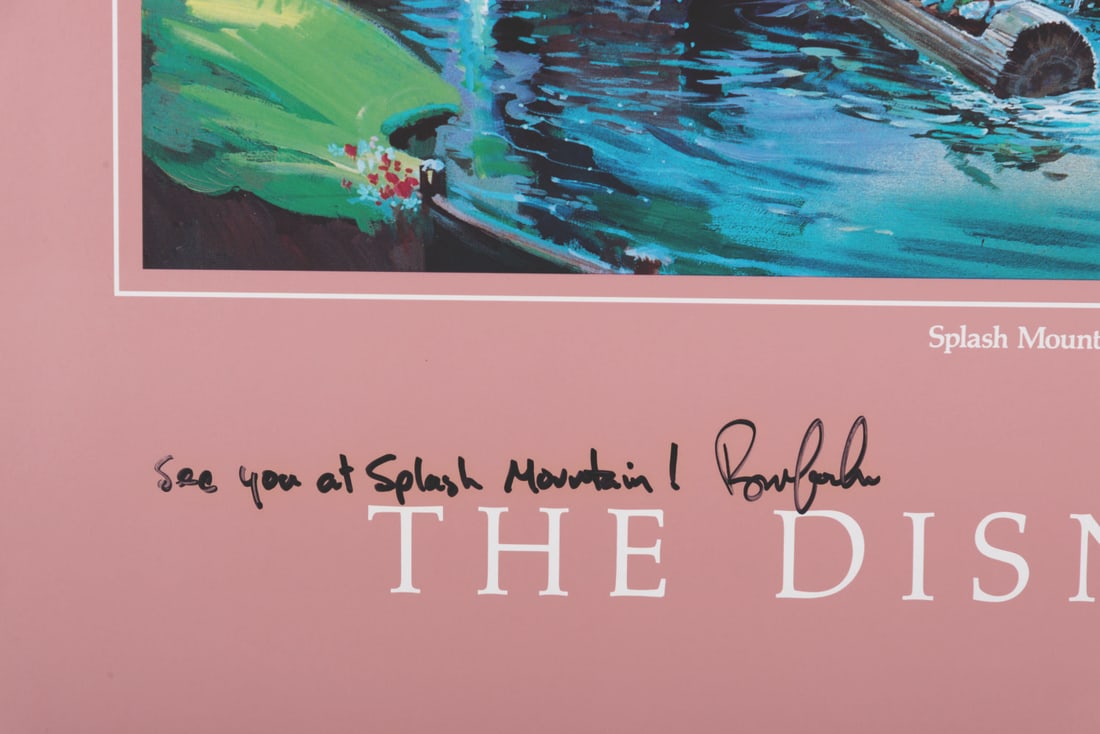 A Multi-Signed Splash Mountain Disney Gallery Poster. - 4