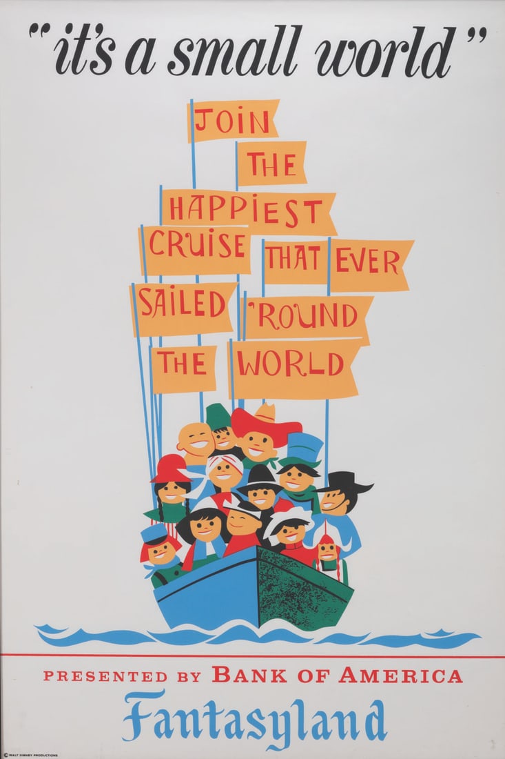 An It's a Small World Attraction Poster. (1 of 2)