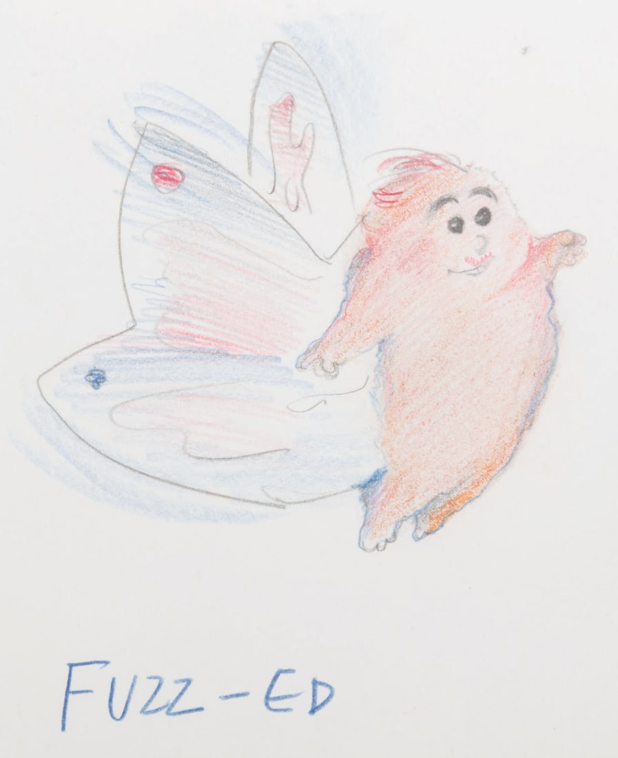 A Captain EO Fuzzball Concept Drawing. - 2