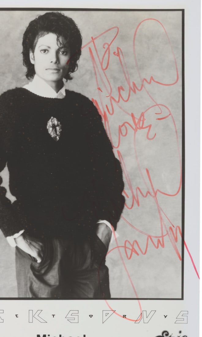 A Captain EO Photo Signed by Michael Jackson. - 2