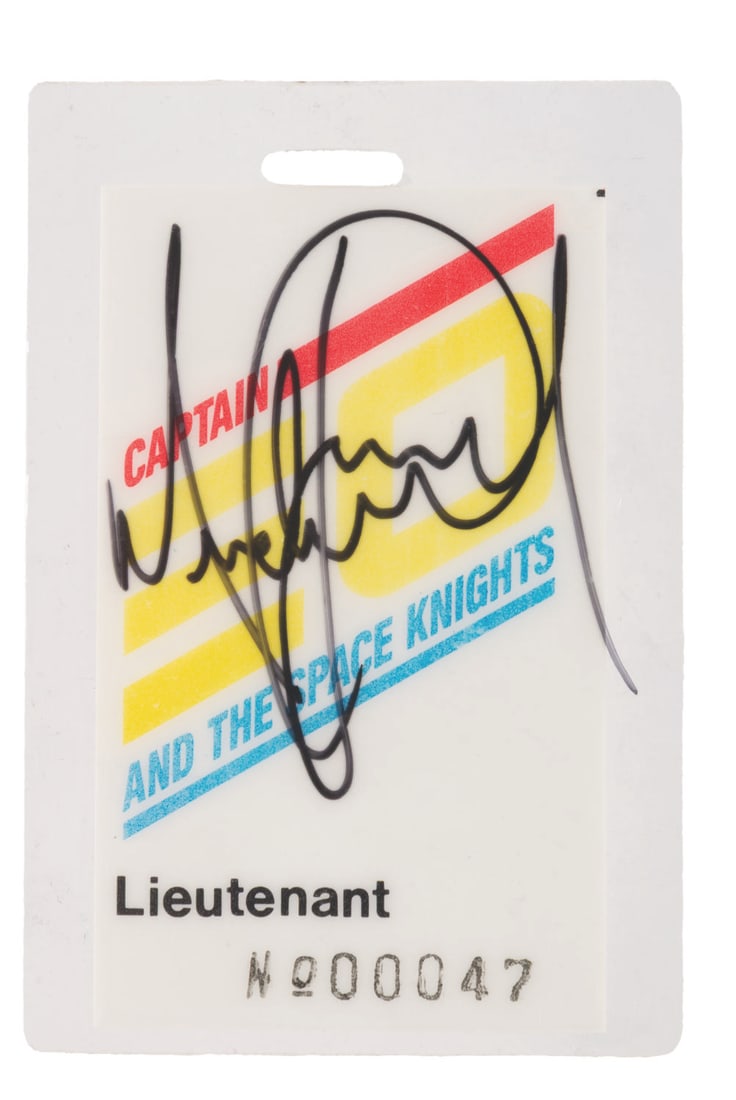 A Captain EO Michael Jackson Signed Crew Badge. (1 of 2)