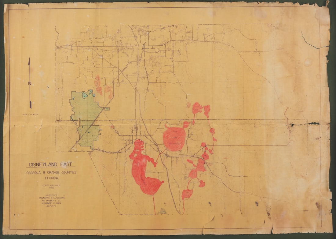 A "Disneyland East" Survey Map. (1 of 4)