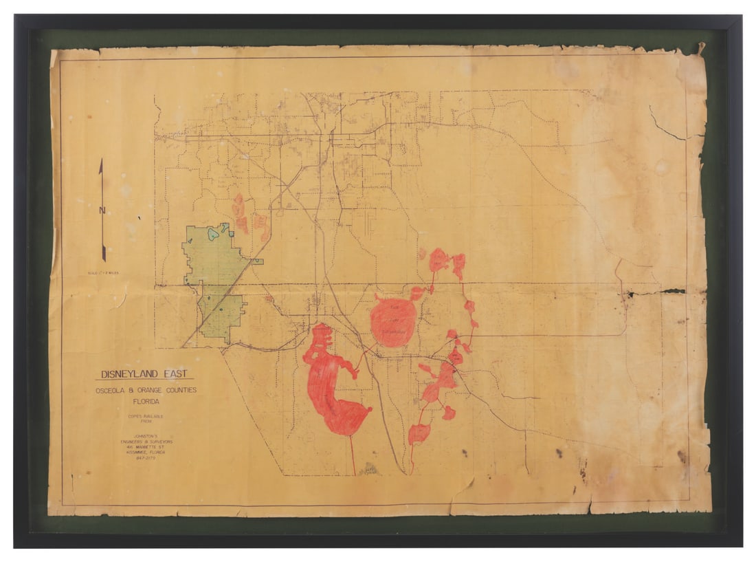 A "Disneyland East" Survey Map. - 2
