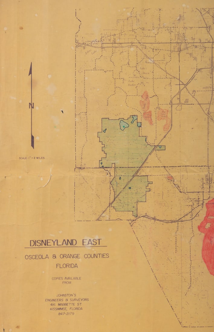 A "Disneyland East" Survey Map. - 3