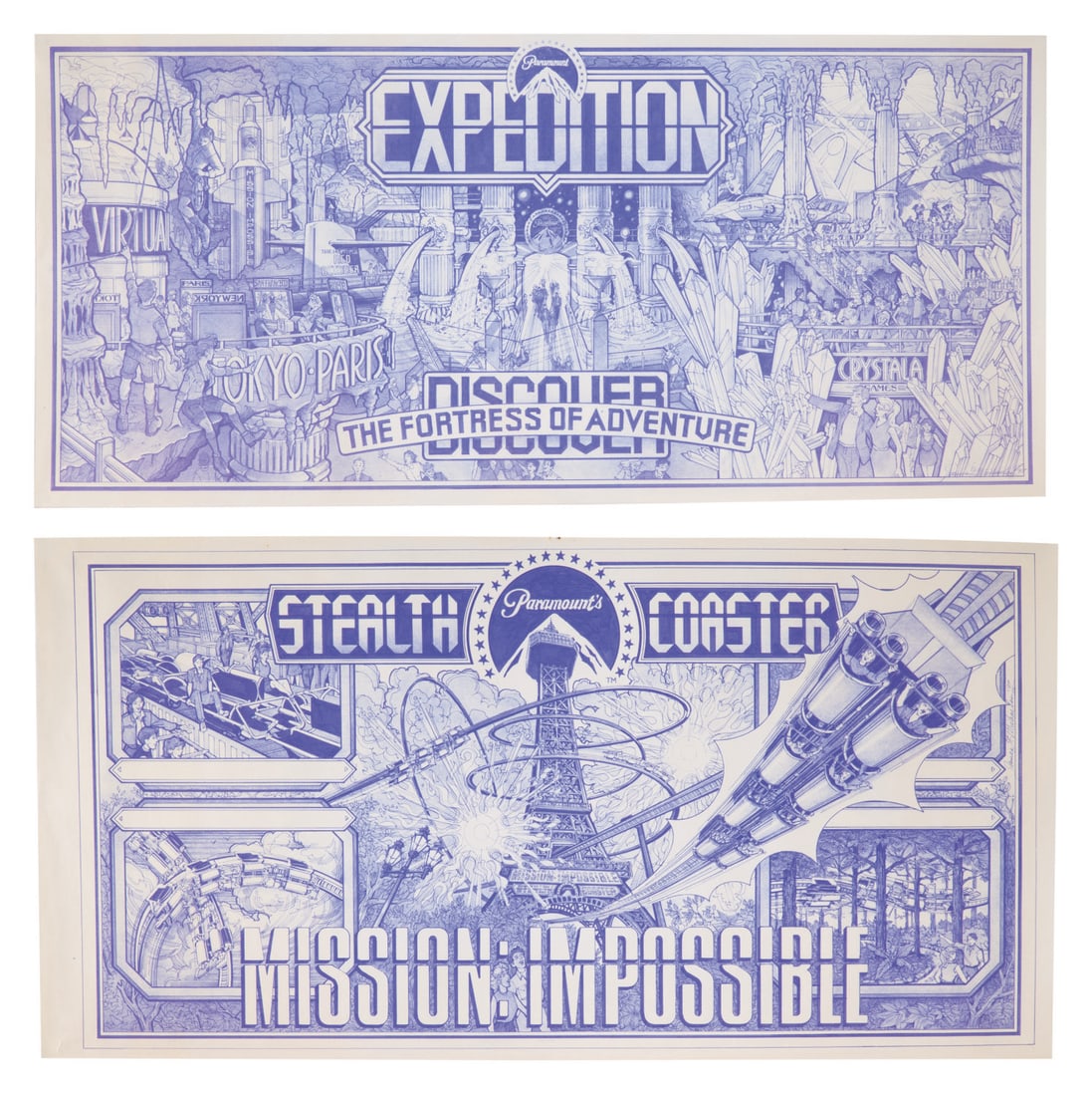 "Mission: Impossible" Paramount Parks Concept Prints. (1 of 4)