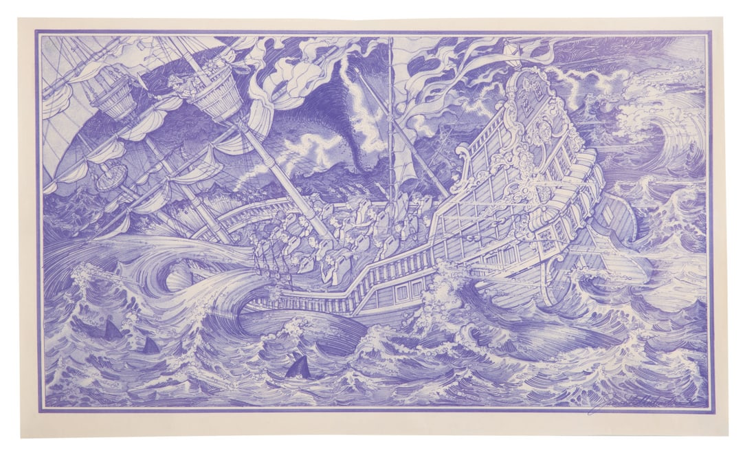 A Jim Michaelson Pirate Ride Concept Print. (1 of 1)