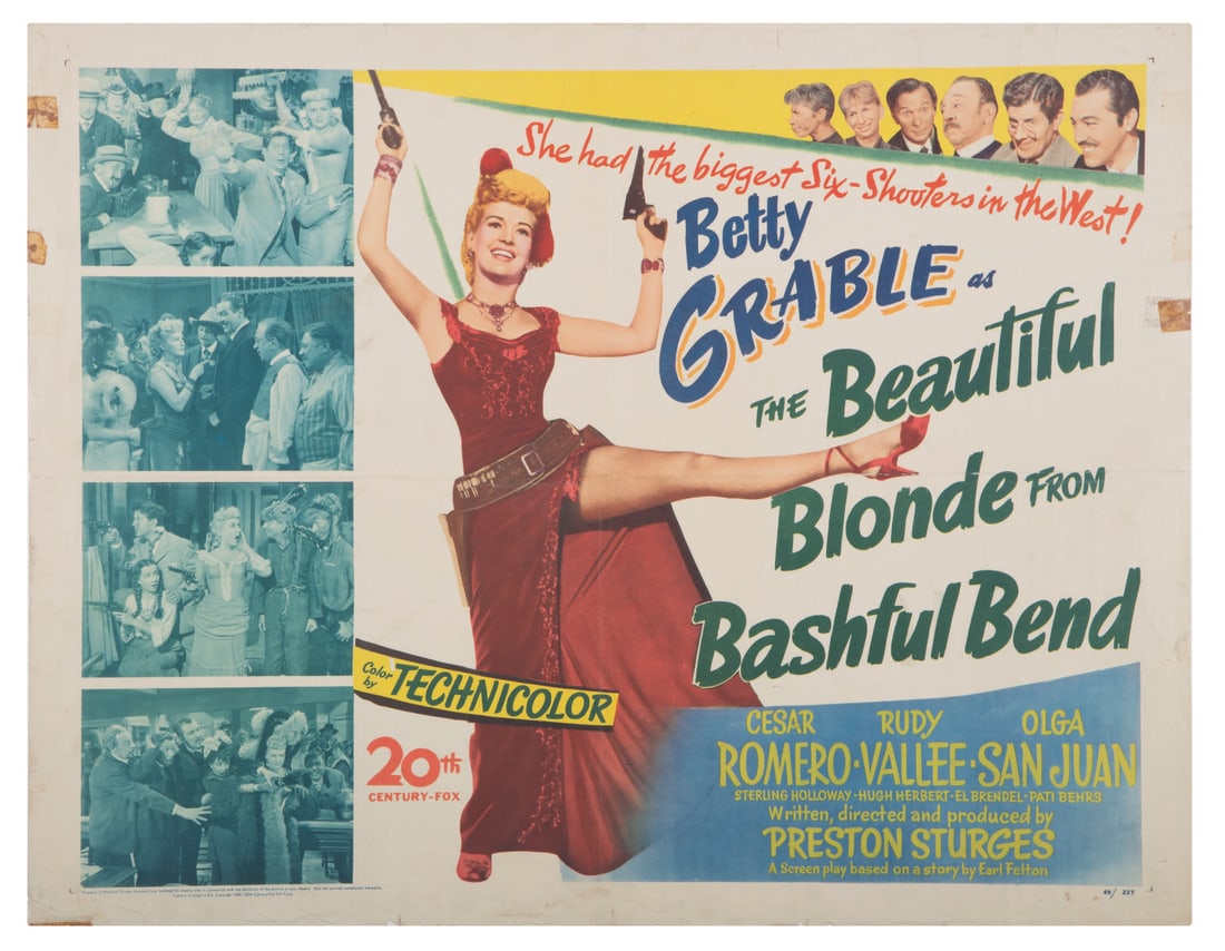A "Beautiful Blonde from Bashful Bend" Jumbo Window Card. (1 of 1)
