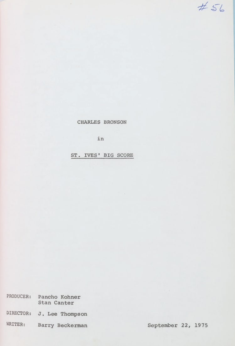 A "St. Ives" Early Draft Script. - 2