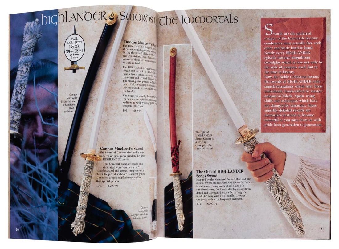A "Highlander" Spring 1997 Catalog. - 2