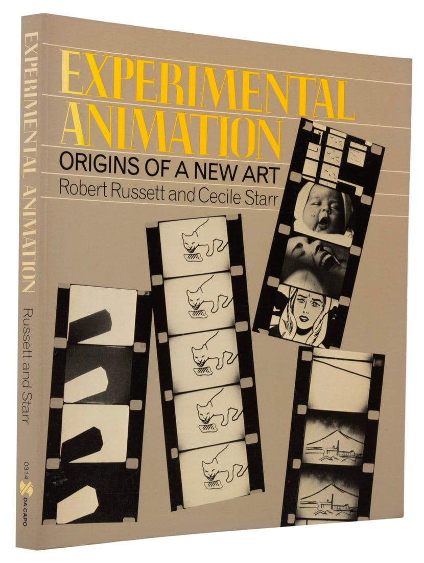 An Experimental Animation: Origins of a New Art Book.: (Da Cappo, 1988) A second edition Experimental Animation: Origins of a New Art book by Robert Russett and Cecil Starr. Measuring 8" x 9.25", the book is in very good condition with surface scratches