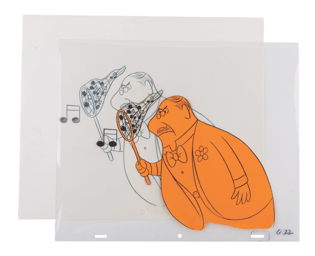 A Conductor and Musical Notes Cel. - 2