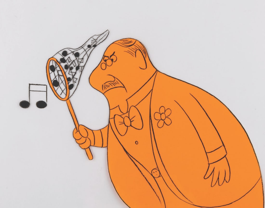 A Conductor and Musical Notes Cel. - 4