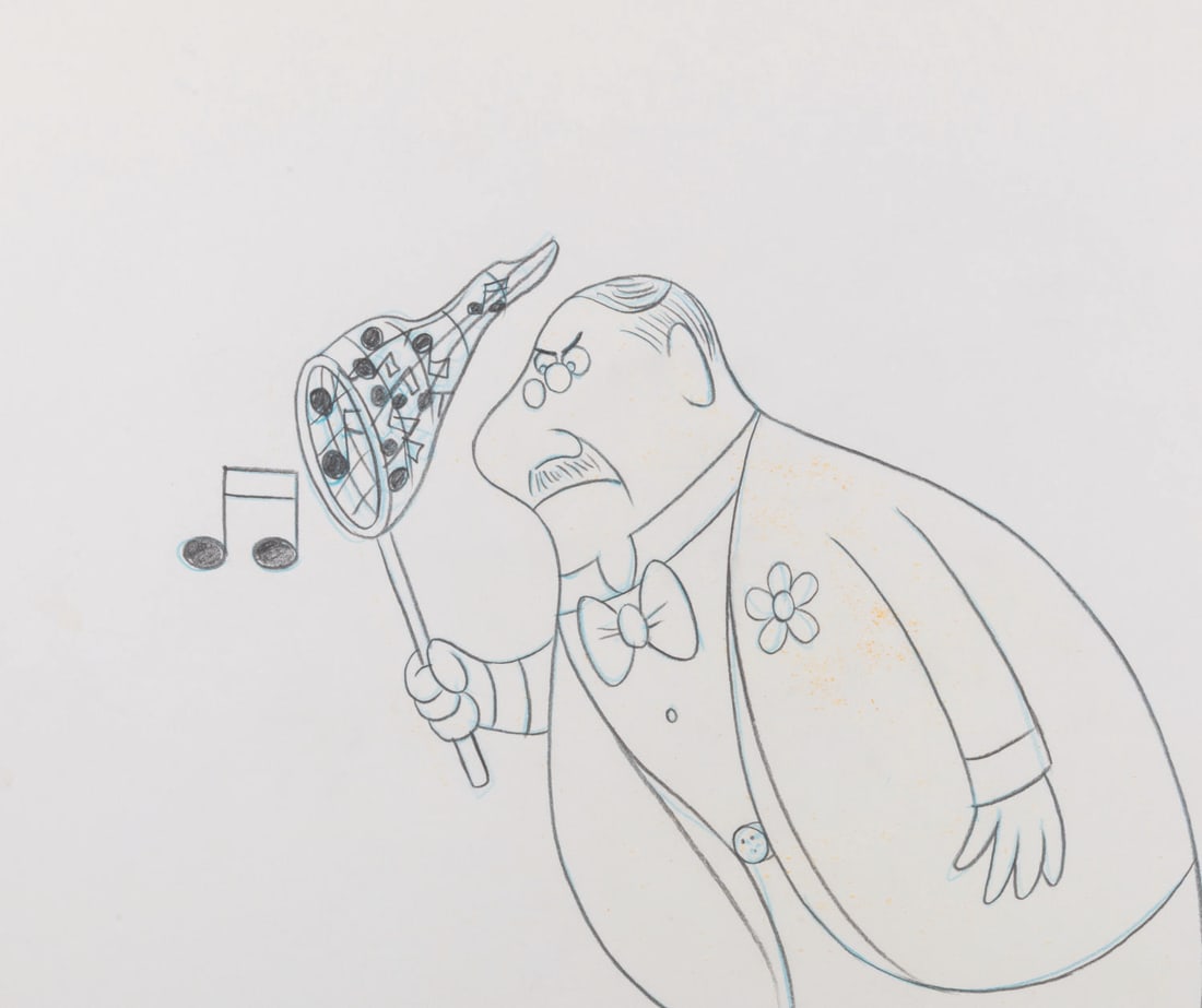 A Conductor and Musical Notes Cel. - 6