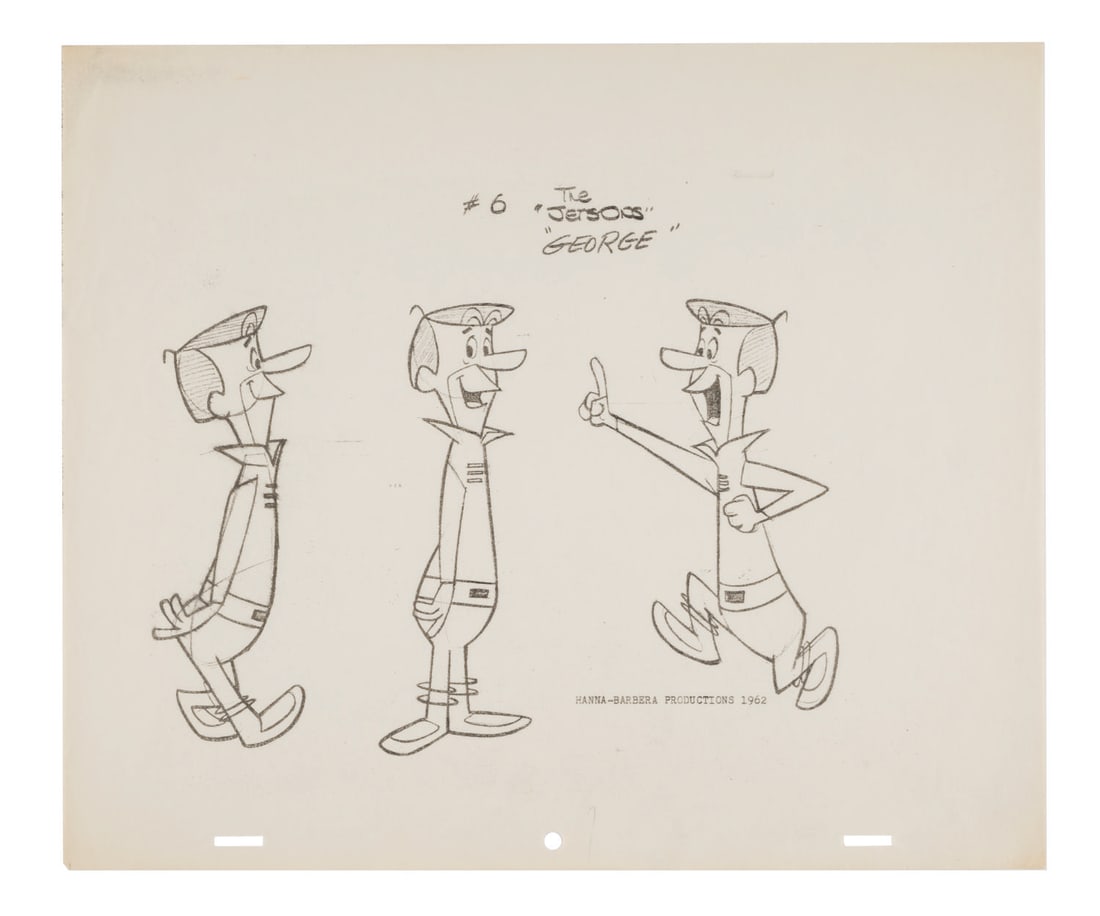 A "The Jetsons" George Model Sheet.