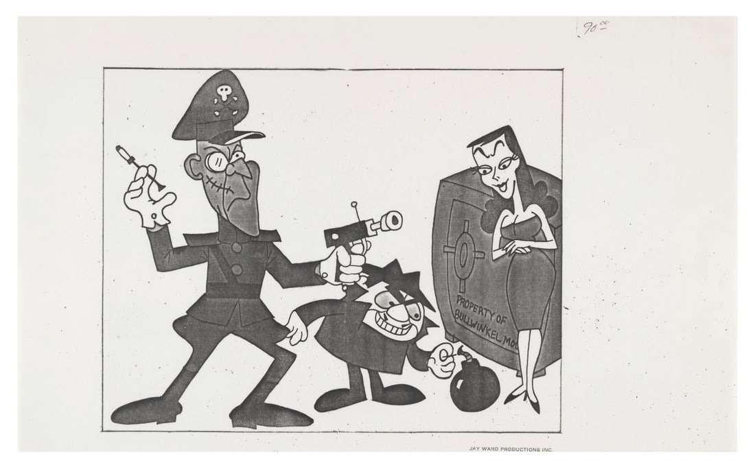 Jay Ward?s Fearless Leader Scene Cel Development File. - 2