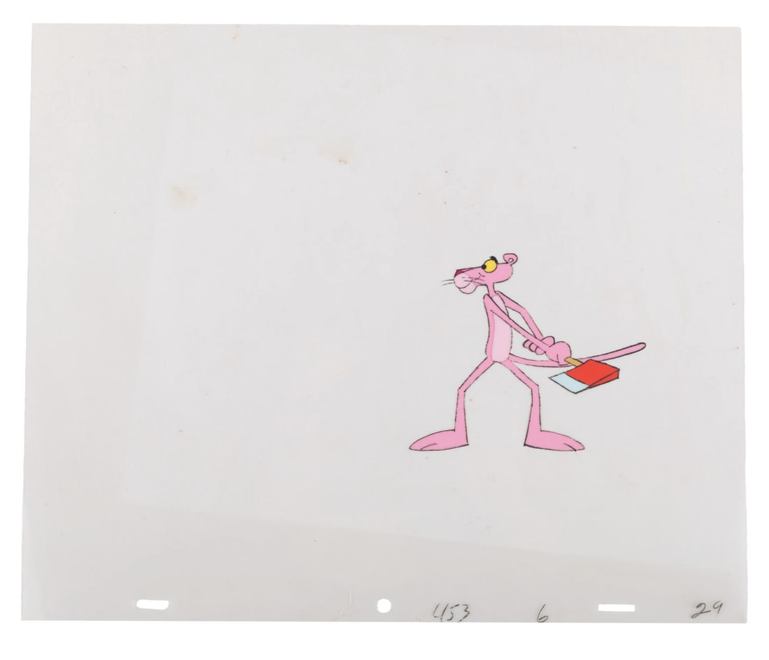 A Pink Panther Production Cel. - 2