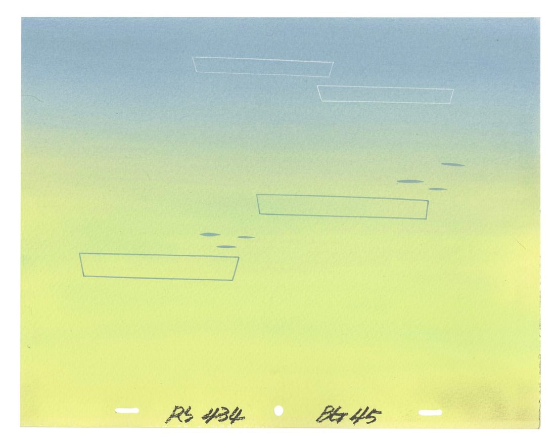 A "Ren & Stimpy Show" Original Production Background.: (Nickelodeon, 1995) An original production background from "The Ren and Stimpy Show" episode "Stimpy?s Pet." Measuring 10.75" x 13.75", the background is in fine condition with minimal handling wear.