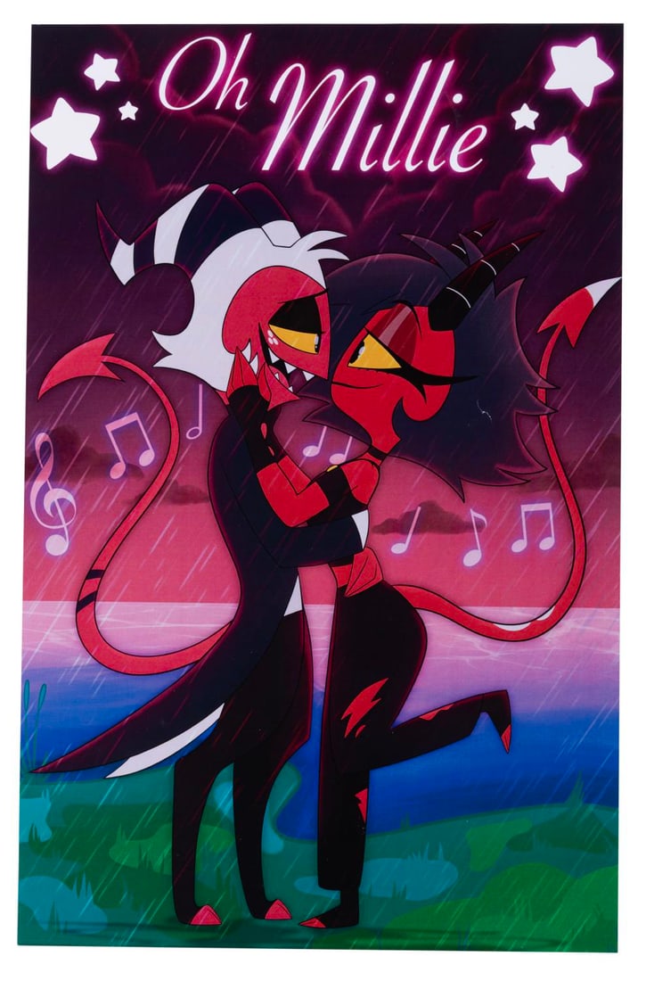 A Signed "Helluva Boss" Print and Collection. - 5