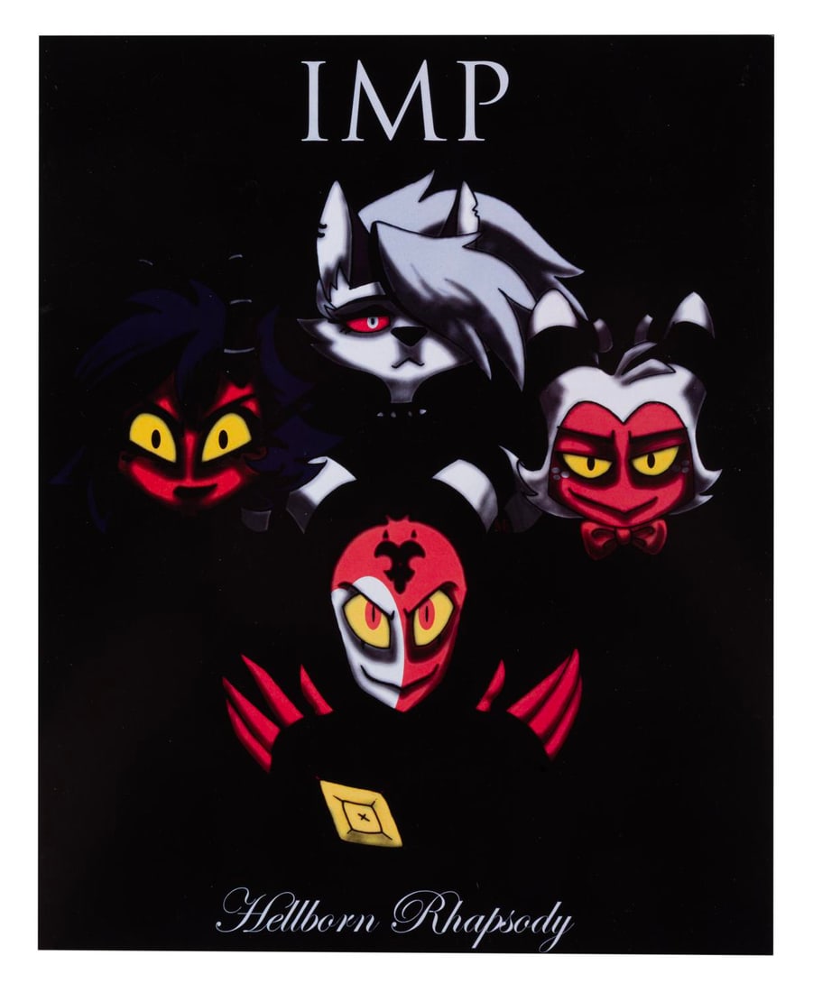 A Signed "Helluva Boss" Print and Collection. - 7