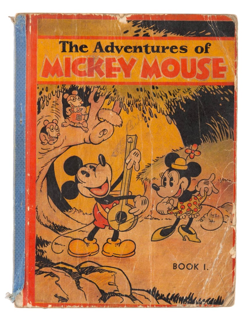 The Adventures of Mickey Mouse Book 1.: (David McCay Publications, 1931) A rare Book 1 of The Adventures of Mickey Mouse series with illustrations by the staff of the Walt Disney Studios. This is generally considered the first Mickey Mouse