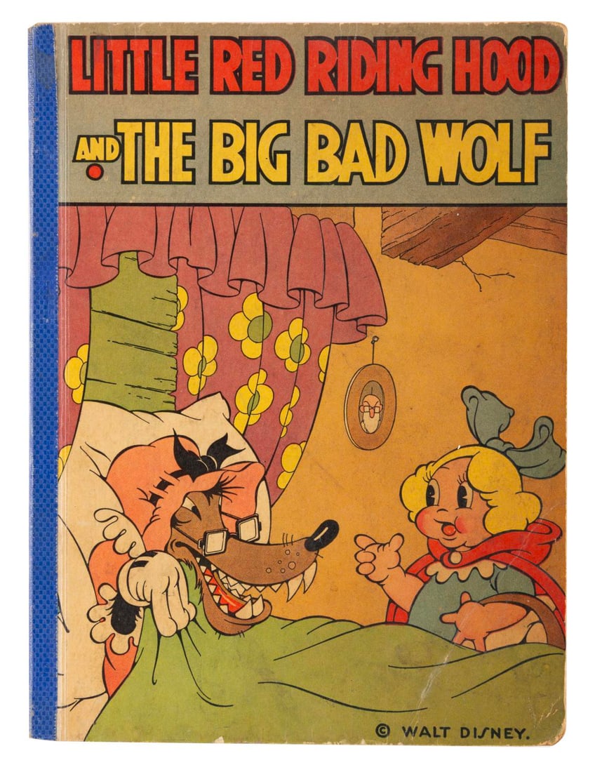 A Little Red Riding Hood and the Big Bad Wolf Book.: (David McKay Company, 1934) A Little Red Riding Hood and the Big Bad Wolf book with a story and illustrations by the Walt Disney Company. Measuring 6.5" x 8.5", the 32-page book is in fair condition