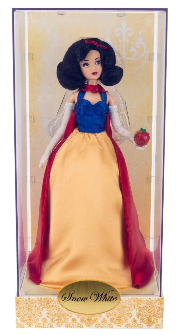 A Snow White Designer Fashion Doll.: (Disney, 2011) A Disney Princess Designer Collection Snow White fashion doll exclusive to the Disney Store, unnumbered in an edition of 6000. Measuring 12" tall in its 7" x 7.5" x 15" tall original