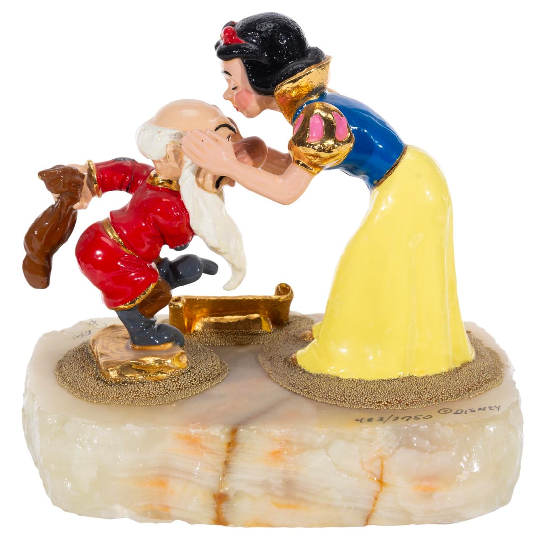A Snow White and Grumpy Sculpture. - 5
