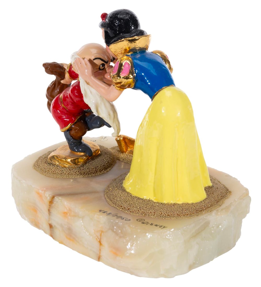 A Snow White and Grumpy Sculpture. - 6