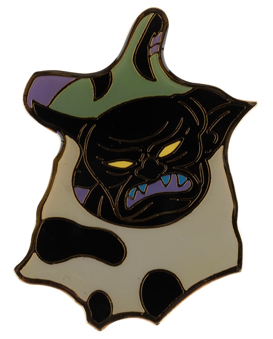 A Disneyana Convention 1997 Chernabog Pin.: (Disneyana, 1997) A Jumbo pin of Chernabog, originally available only in the framed "Sorcerer Mickey and Disney Villains" set of six pins at the Walt Disney World Disneyana Convention in 1997. Measuri