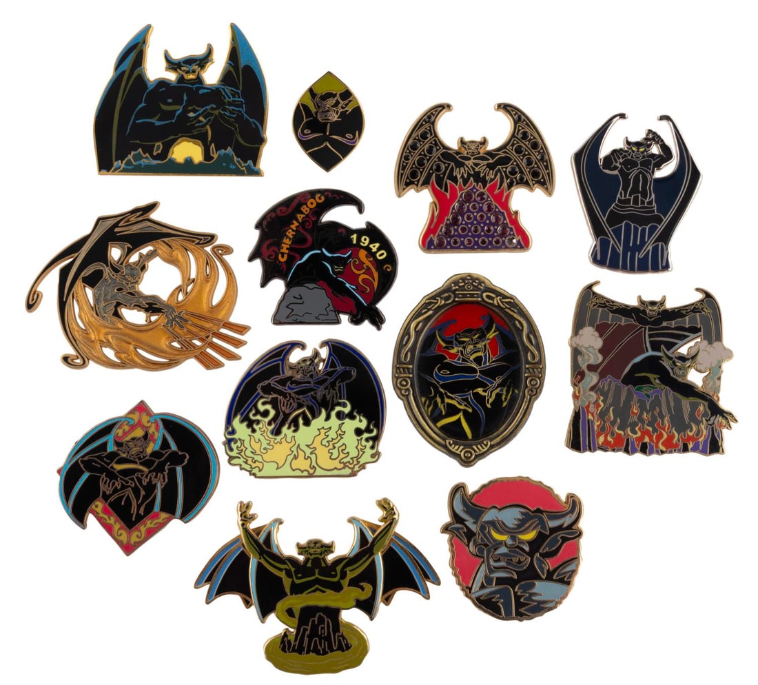 A Collection of Chernabog Pins. (1 of 1)