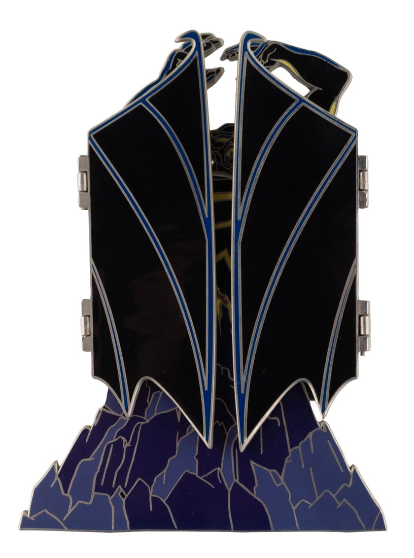 A Huge Chernabog "A Villainous Voyage 2004" Pin.: (Disney Cruise Line, 2004) A Super Jumbo Chernabog pin, released in a limited edition of 500 on the Disney Cruise Villainous Pin Voyage on November 14, 2004. Many of the pins had defective or broken h
